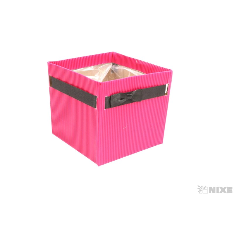 OBAL KRABICE SIMPLY 10x10,5x10,5cm*RŮŽOVÁ TM.