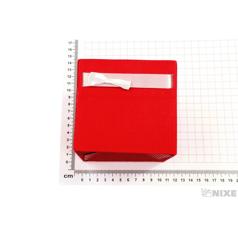 OBAL KRABICE SIMPLY 10x10,5x10,5cm*ČERVENÁ