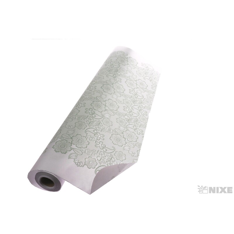 ROLE PAPÍR BRODERIE 79cmx40m*BÍLÁ+ZELENÁ