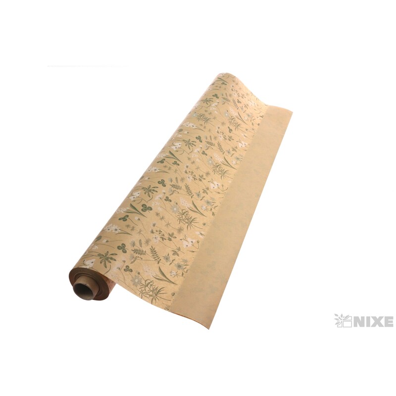 ROLE PAPÍR ULYSEE 79cmx40m*PŘÍRODNÍ+ZELENÁ