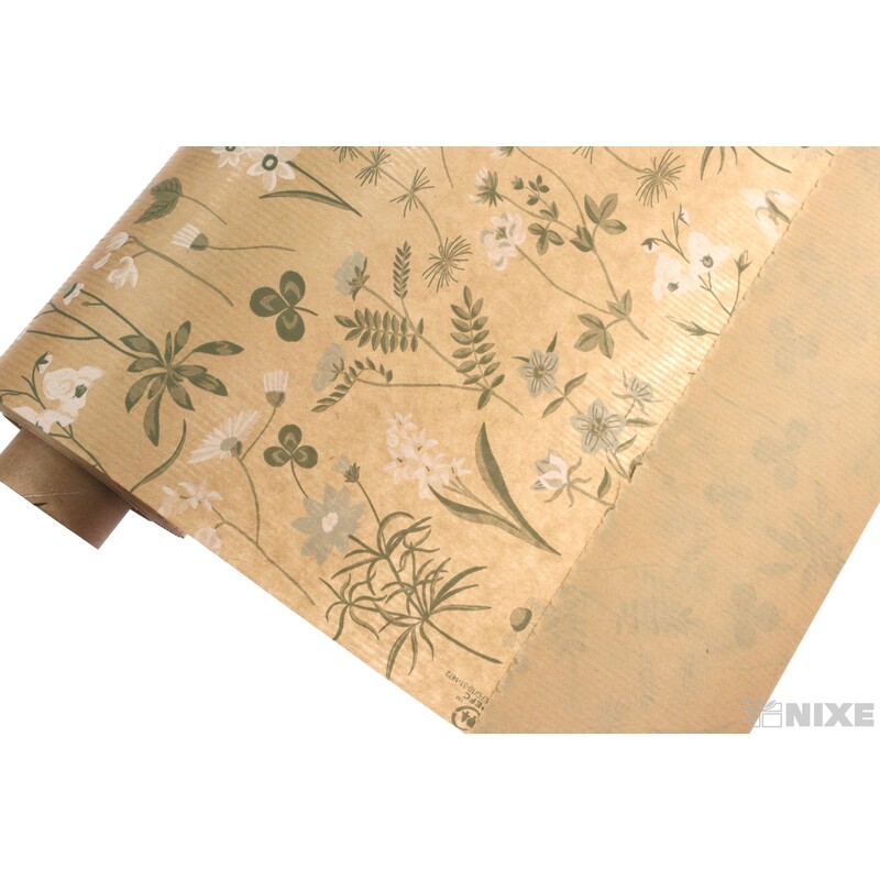 ROLE PAPÍR ULYSEE 79cmx40m*PŘÍRODNÍ+ZELENÁ