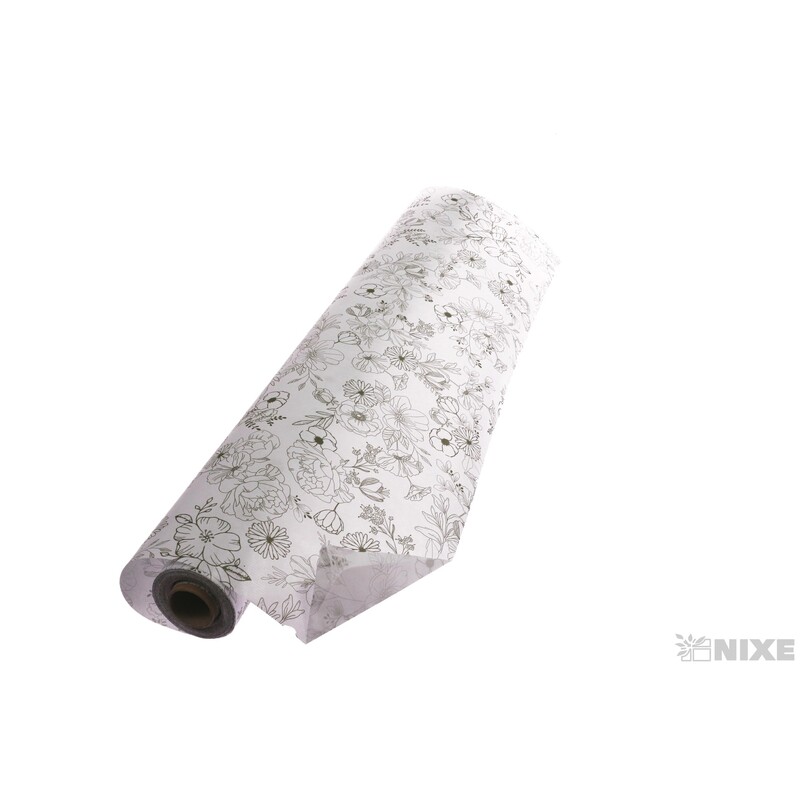 ROLE PAPÍR BLOOMING 79cmx40m*BÍLÁ+ZELENÁ V+