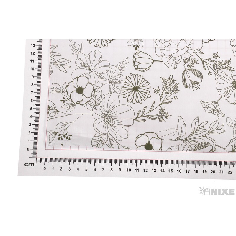 ROLE PAPÍR BLOOMING 79cmx40m*BÍLÁ+ZELENÁ V+