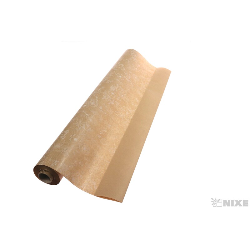ROLE PAPÍR BLOOMING 79cmx40m*PŘÍRODNÍ+BÍLÁ V+