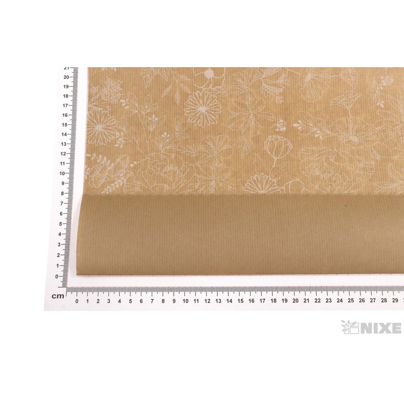 ROLE PAPÍR BLOOMING 79cmx40m*PŘÍRODNÍ+BÍLÁ V+