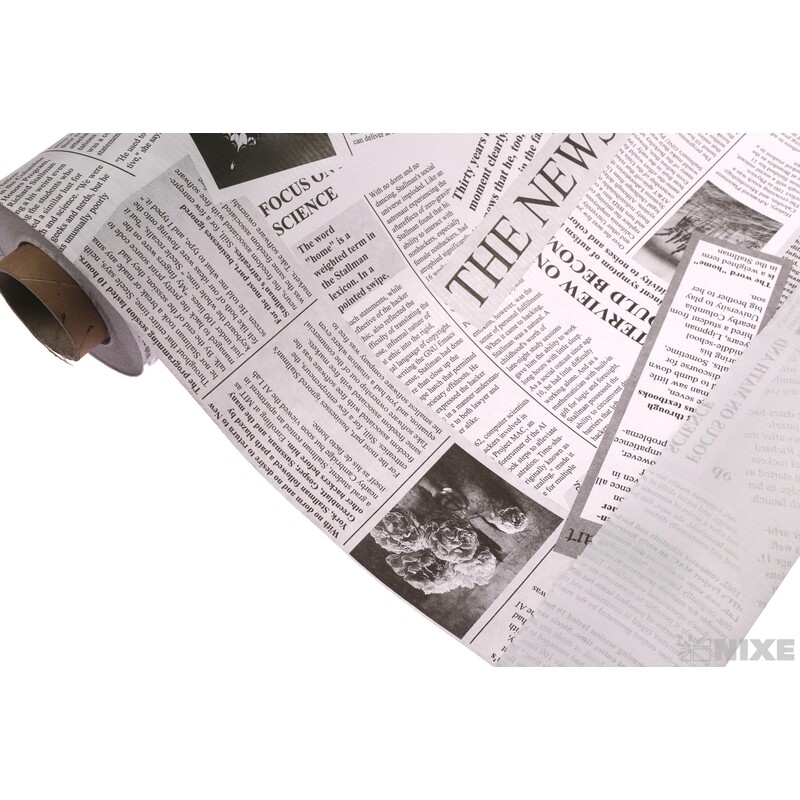 ROLE PAPÍR NEWS 79cmx40m*BÍLÁ+ČERNÁ