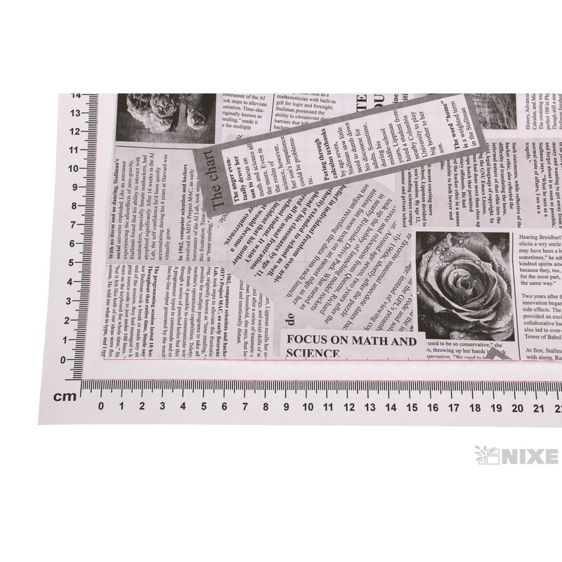 ROLE PAPÍR NEWS 79cmx40m*BÍLÁ+ČERNÁ