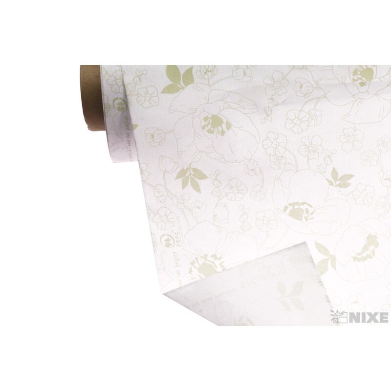 ROLE PAPÍR PORCELAINE 79cmx40m*BÍLÁ+ZELENÁ