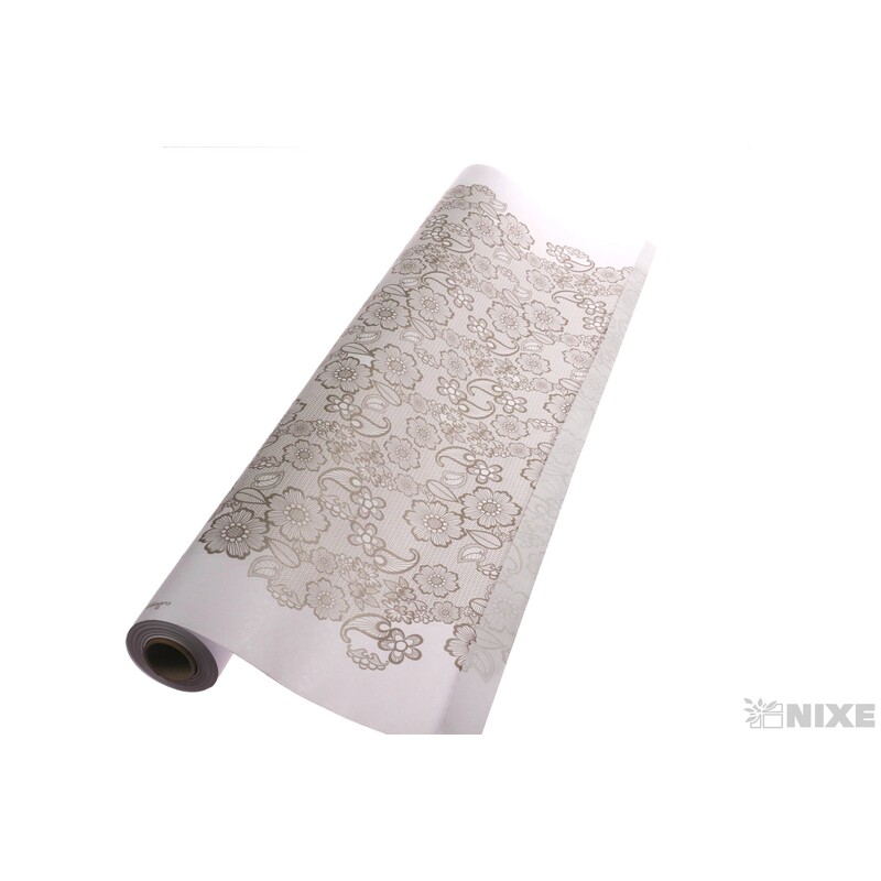 ROLE PAPÍR BRODERIE 79cmx40m*BÍLÁ+ŠEDÁ