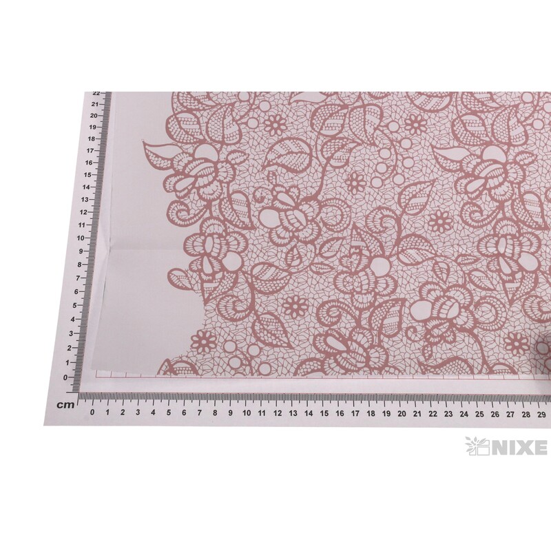 ROLE PAPÍR BRODERIE 79cmx40m*BÍLÁ+RŮŽOVÁ