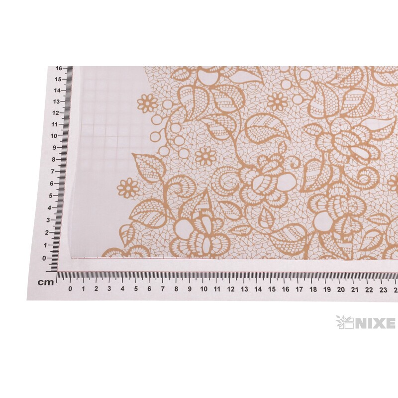 ROLE PAPÍR BRODERIE 79cmx40m*BÍLÁ+ZLATÁ