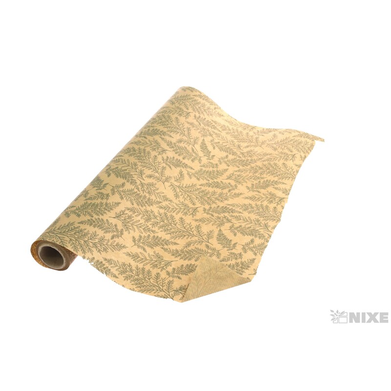 ROLE PAPÍR 49cmx10m*PŘÍRODNÍ+ZELENÁ