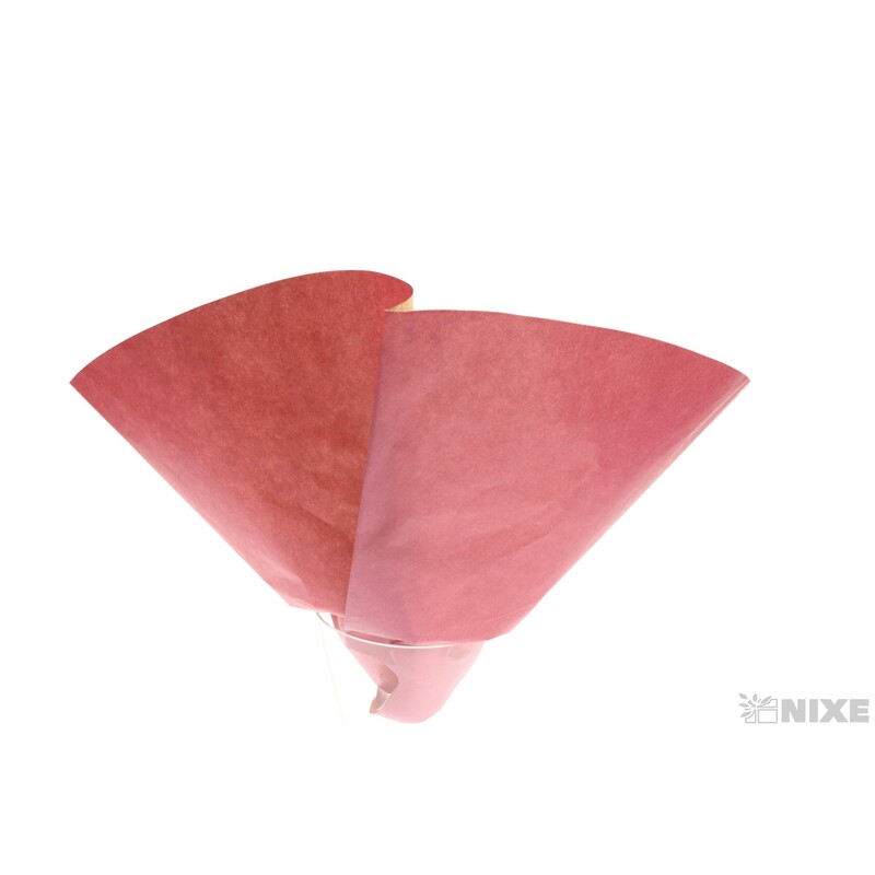 OBAL PAPÍR 32x32cm*RŮŽOVÁ TM.