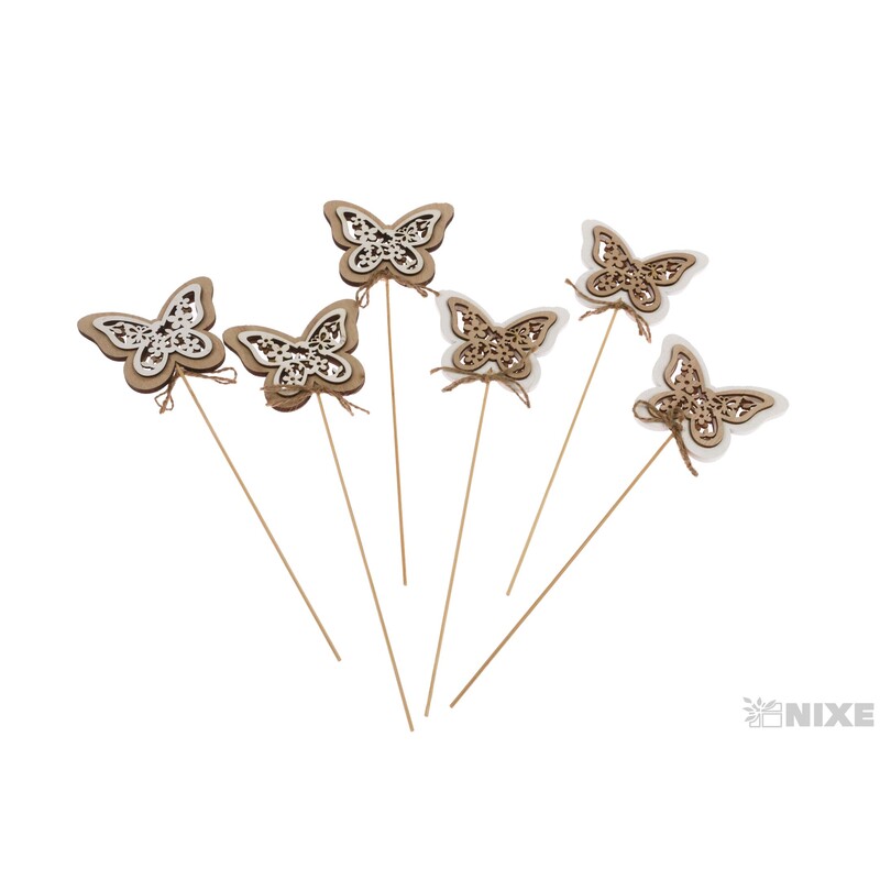 ZÁPICH MOTÝL 8x7x26cm 6ks*MIX BAREV