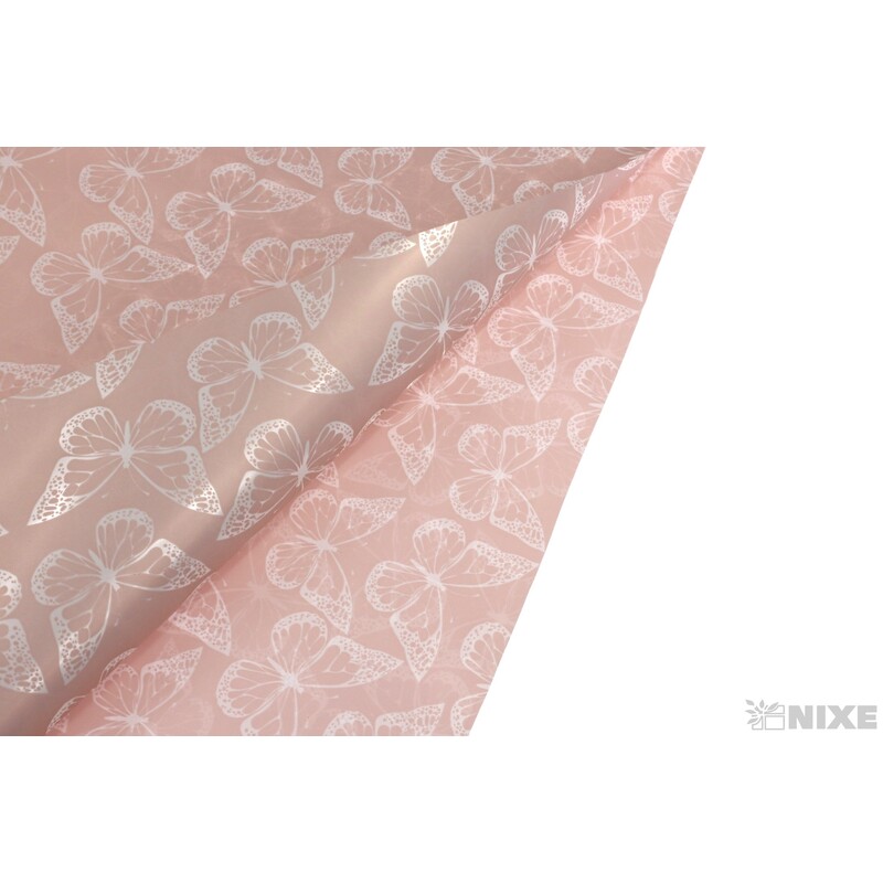 ARCH PLAST MOTÝL 50x50cm 50ks*RŮŽOVÁ