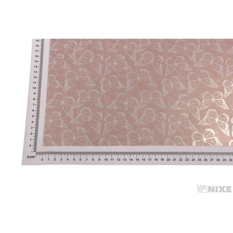 ARCH PLAST MOTÝL 50x50cm 50ks*RŮŽOVÁ