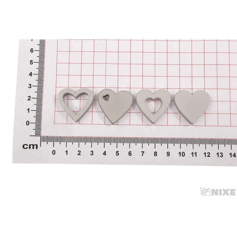 SRDCE D 2,5x2,5cm 32ks*BÍLÁ