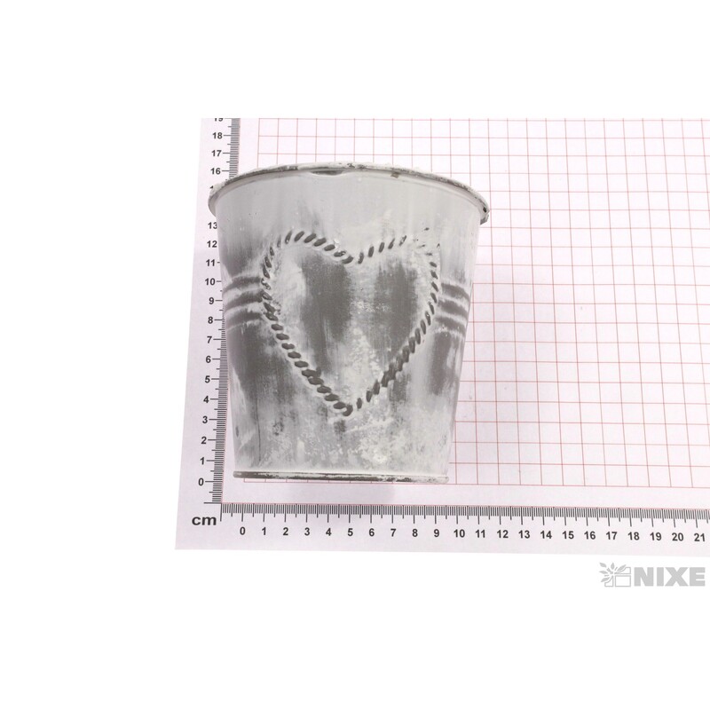 PLECHOVÝ OBAL 12x12cm*BÍLÁ