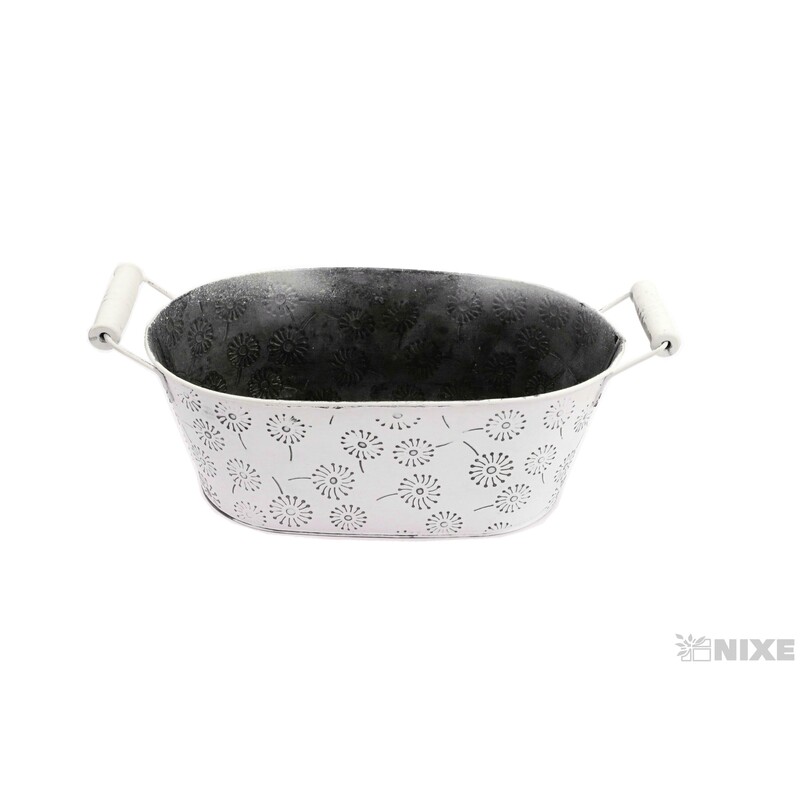 PLECHOVÝ OBAL 25x15x9cm*BÍLÁ