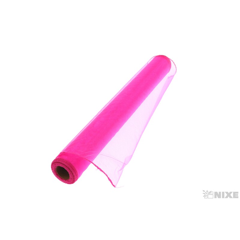 ORGANZA 39cmx8m*RŮŽOVÁ PINK