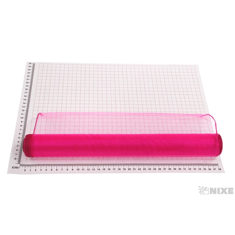 ORGANZA 39cmx8m*RŮŽOVÁ PINK