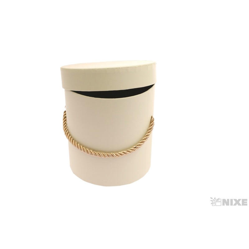 KVĚTINOVÝ BOX 12x12,5cm*KRÉMOVÁ