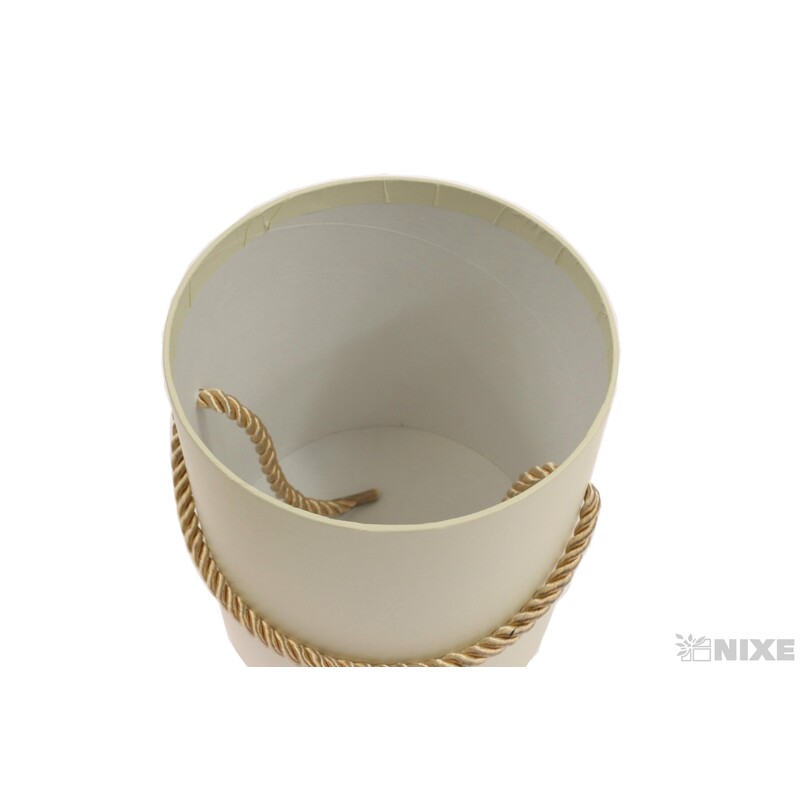 KVĚTINOVÝ BOX 12x12,5cm*KRÉMOVÁ