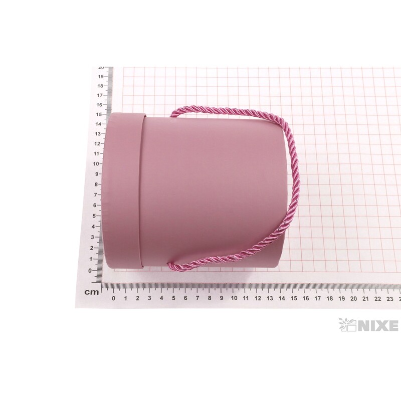 KVĚTINOVÝ BOX 12x12,5cm*RŮŽOVÁ