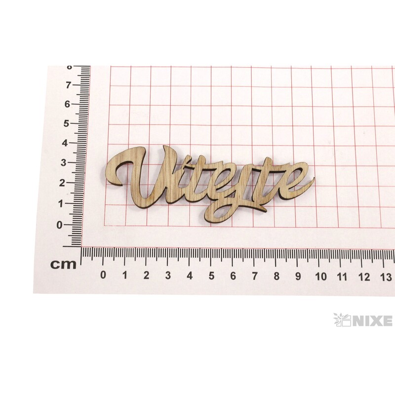 NÁPIS VÍTEJTE 10cm 5ks*PŘÍRODNÍ