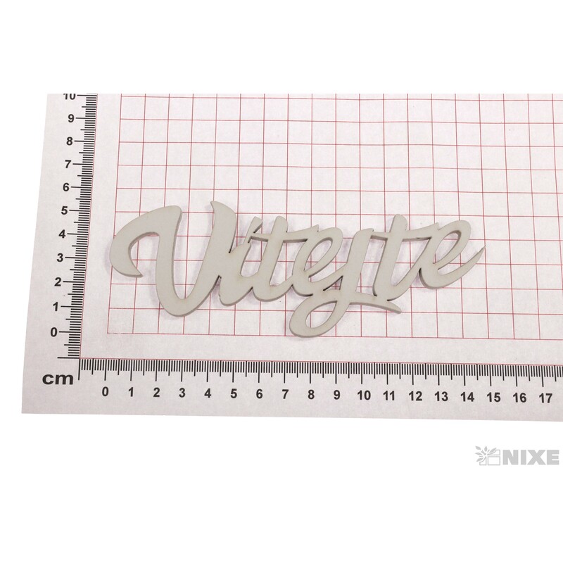 NÁPIS VÍTEJTE 15cm 5ks*BÍLÁ