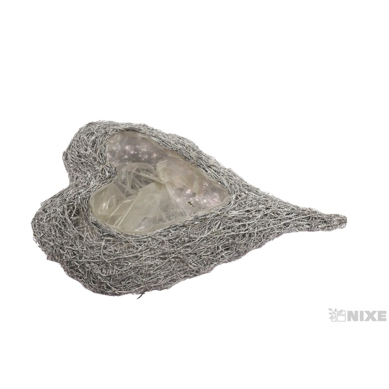 OBAL SRDCE 46x33x7cm*BÍLÁ