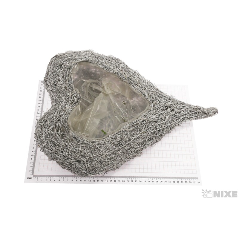 OBAL SRDCE 46x33x7cm*BÍLÁ