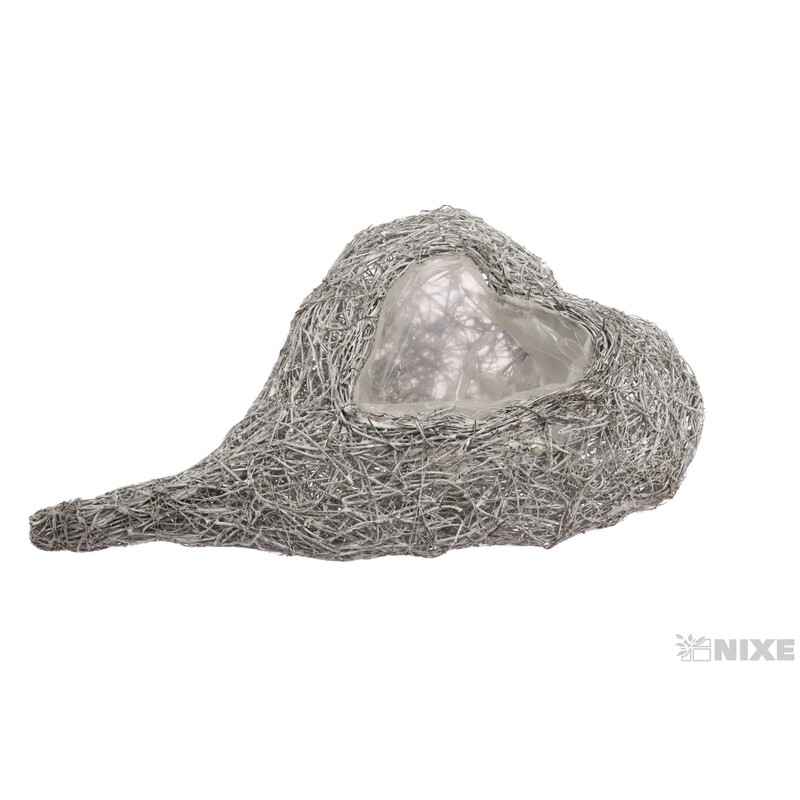 OBAL SRDCE 40x30x7cm*BÍLÁ