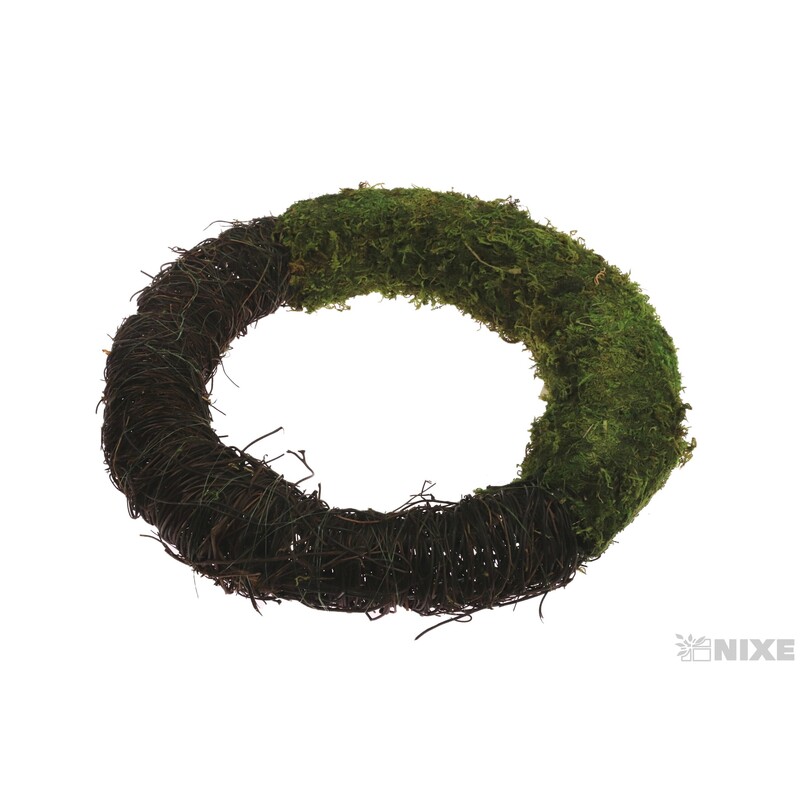 VĚNEC RÉVA 30cm*ZELENÁ+HNĚDÁ