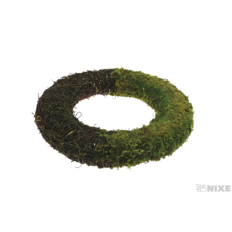 VĚNEC RÉVA 40cm*ZELENÁ+HNĚDÁ