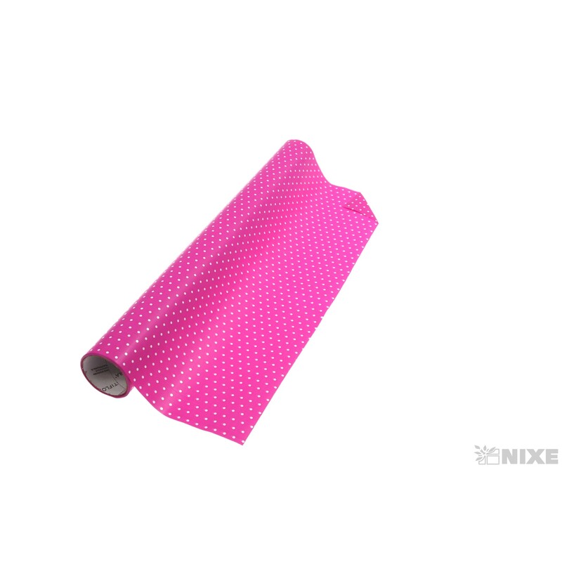 ROLE PLAST PUNTÍK 50cmx10yd*RŮŽOVÁ TM.