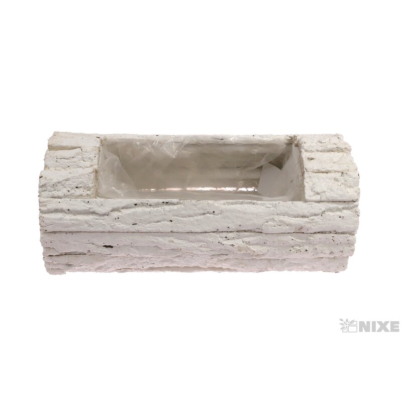 OBAL KŮRA VÁLEC 30x14x10cm*BÍLÁ