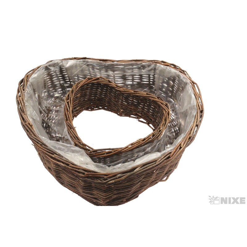 OBAL SRDCE 45x43x8, 53x51x15cm*PŘÍRODNÍ