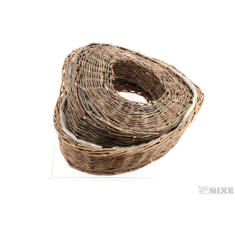 OBAL SRDCE 45x43x8, 53x51x15cm*PŘÍRODNÍ