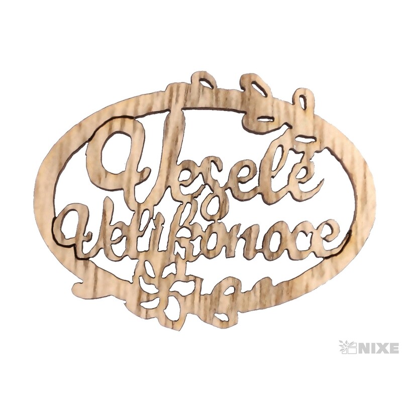 OVÁL VELIKONOCE 3,5cm 10ks*PŘÍRODNÍ