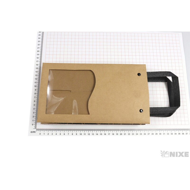 TAŠKA CRAFT 4LÁHVE 15x15x26cm*PŘÍRODNÍ