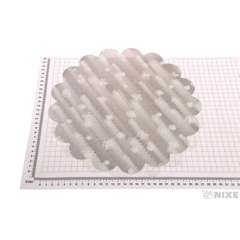 30cm KVÍTEK T RONDO*BÍLÁ