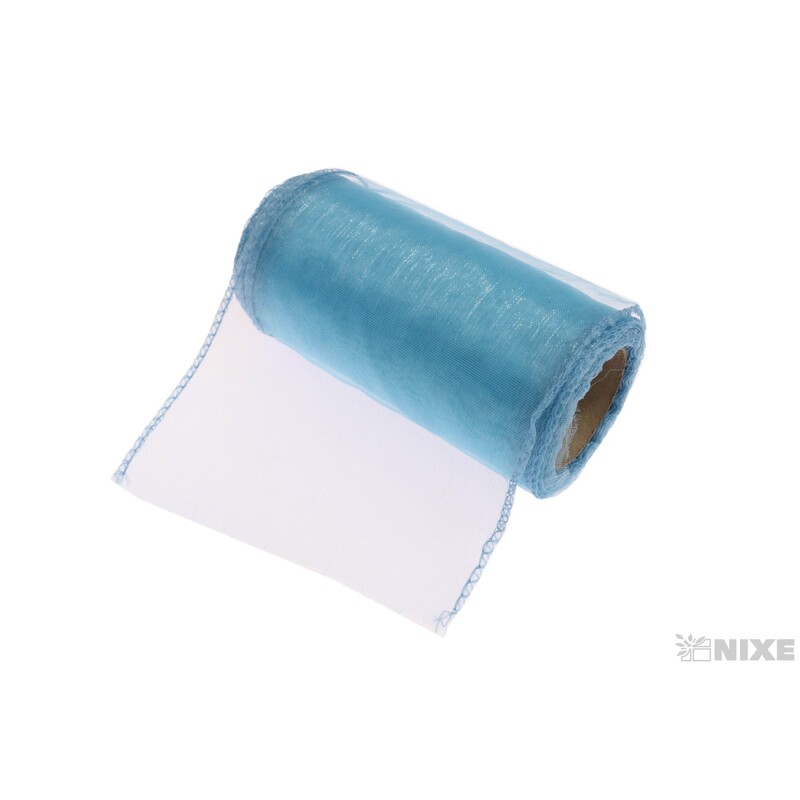 ORGANZA 10cmx10yd*MODRÁ SV.