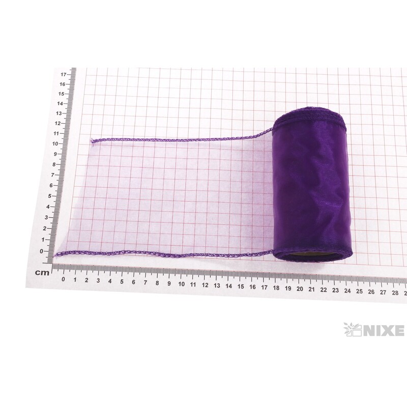 ORGANZA 10cmx10yd*FIALOVÁ TM.