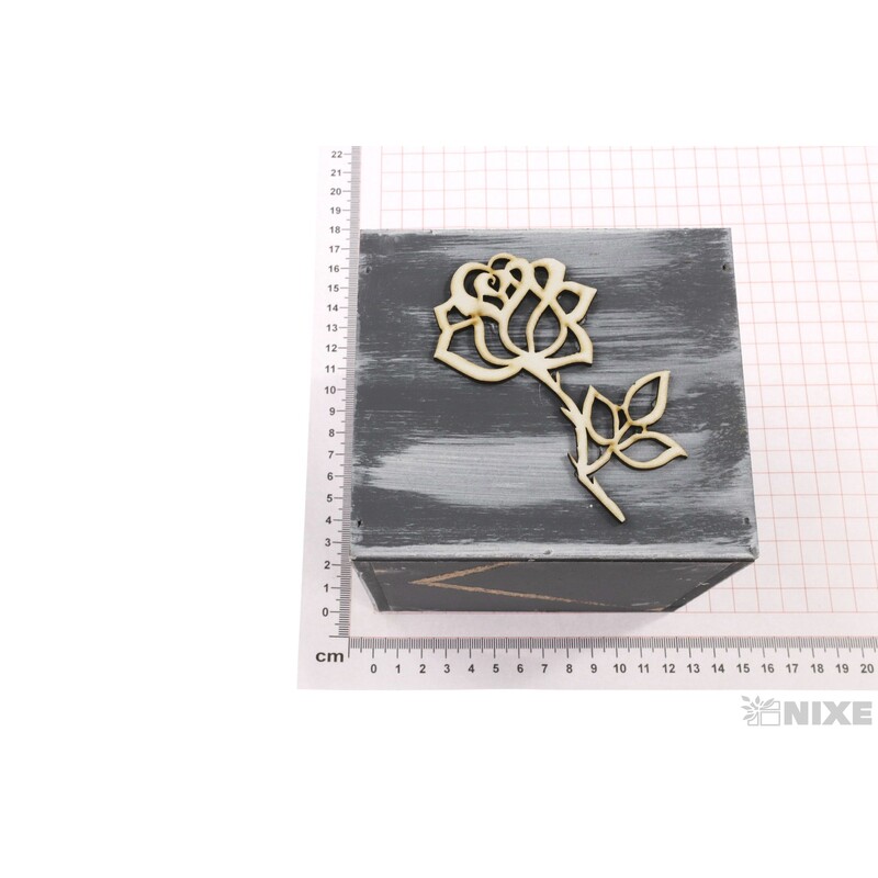 OBAL DŘEVO 11x11x11cm*ŠEDÁ