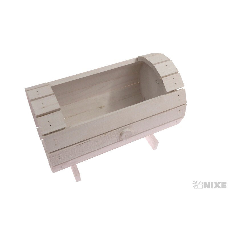 OBAL DŘEVO 29x20x13x12cm*BÍLÁ