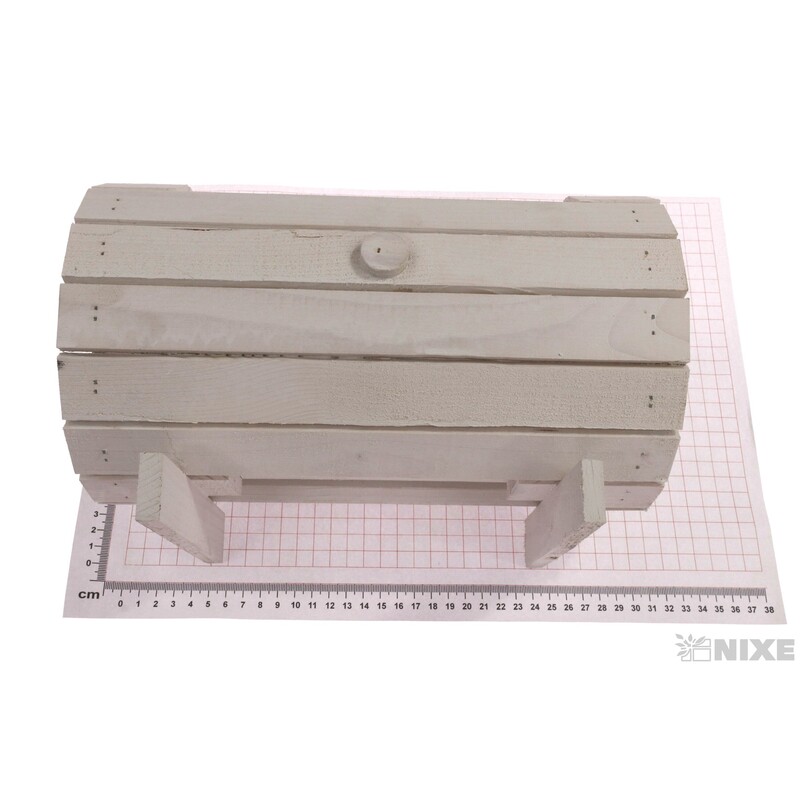 OBAL DŘEVO 29x20x13x12cm*BÍLÁ