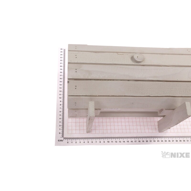 OBAL DŘEVO 29x20x13x12cm*BÍLÁ