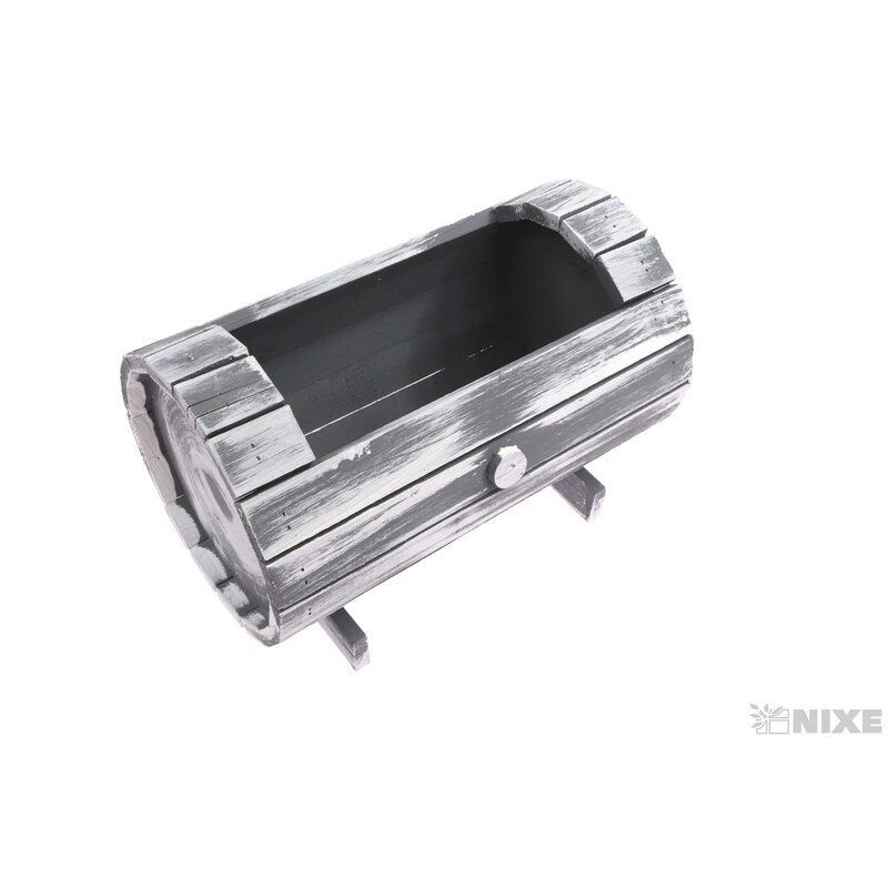 OBAL DŘEVO 29x20x13x12cm*ŠEDÁ