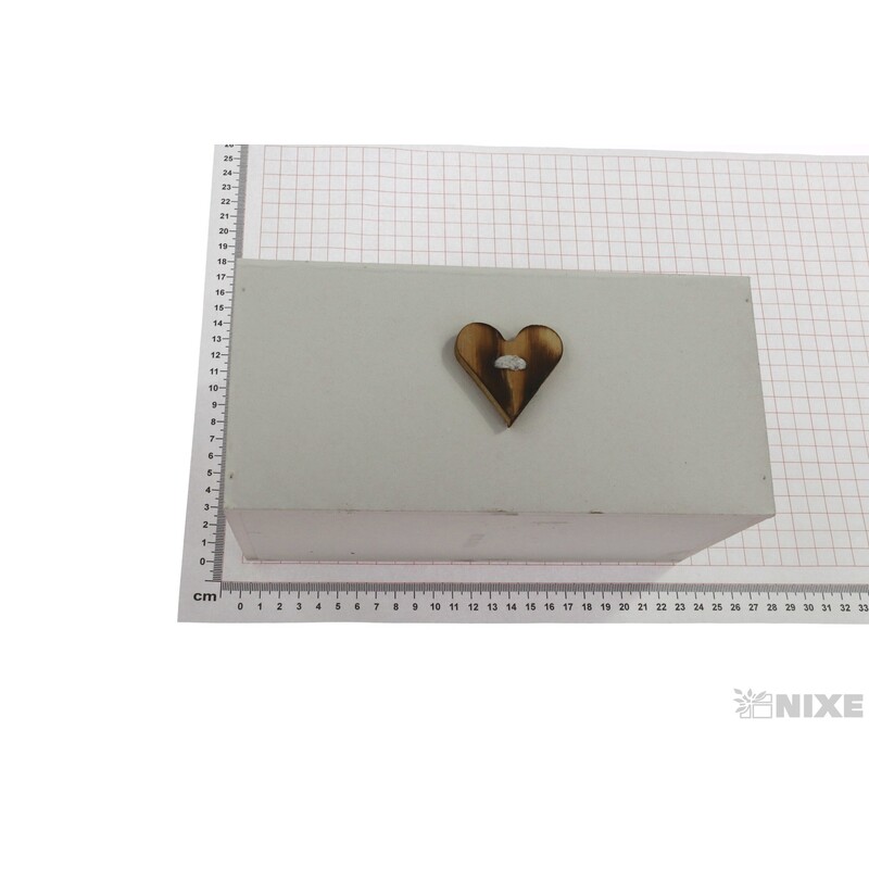 OBAL DŘEVO 22x11x10cm*BÍLÁ